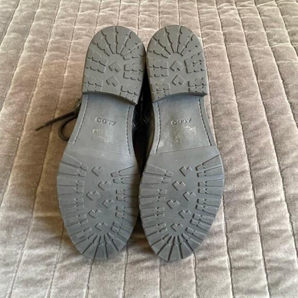 Aldo Men's Black Leather Boots sz 9.5 - Picture 7 of 8